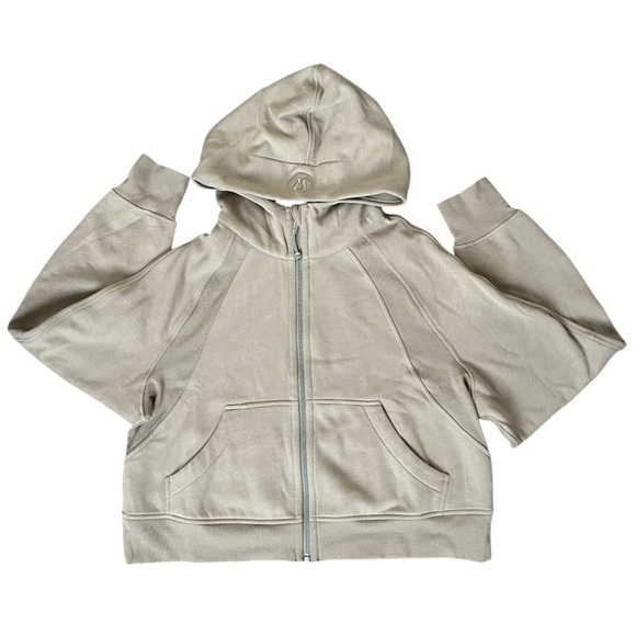 NWT Lululemon Scuba Oversized Full-Zip Hoodie M/L Oak SHOL - Picture 1 of 4